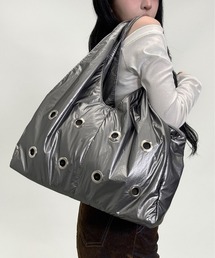 FOLLOWIN（フォロウィン）の「A4収納可/韓国ストリートメタリックアイレットバッグ（ショルダーバッグ）」