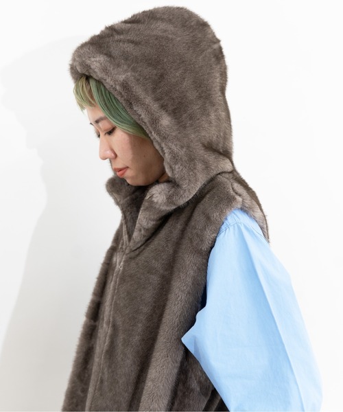 ECO FUR VEST（その他アウター）｜MIDVEIN（ミッドヴェイン）の