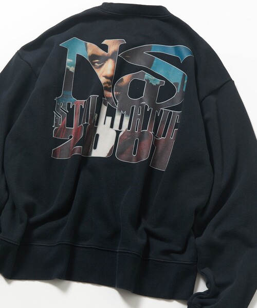 FREAK'S STORE(フリークスストア)の「【EXCLUSIVE】 Nas STILLMATIC SWT / ナズ スティルマティック プリントスウェット(スウェット・メンズ・ブラック・MEDIUM/LARGE/X-LARGE)」の4枚目の写真