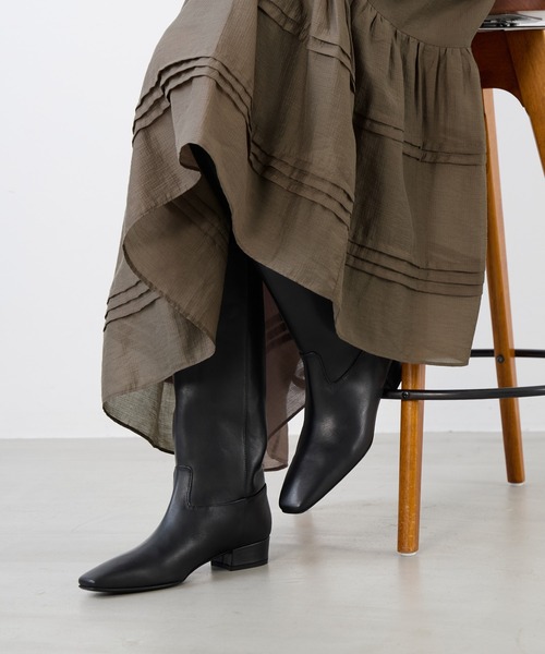 FABIO RUSCONI（ファビオルスコーニ）の「【FABIO RUSCONI】ロングブーツ-SIMONETTA ROSSI（ブーツ・レディース・ブラック・36/37）」の2枚目の写真