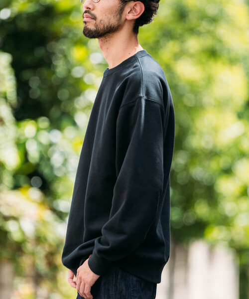 FREAK'S STORE(フリークスストア)の「HEAVY WEIGHT CREW NECK SWT 13oz/ヘビーウェイト クルーネックスウェット/13オンス/リラックスフィット(スウェット・メンズ・オリーブ/ブラック/その他9/グレー/ライトグレー・LARGE/SMALL/MEDIUM)」の13枚目の写真