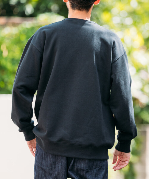 FREAK'S STORE(フリークスストア)の「HEAVY WEIGHT CREW NECK SWT 13oz/ヘビーウェイト クルーネックスウェット/13オンス/リラックスフィット(スウェット・メンズ・オリーブ/ブラック/その他9/グレー/ライトグレー・LARGE/SMALL/MEDIUM)」の14枚目の写真