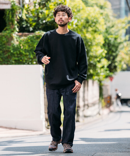 FREAK'S STORE(フリークスストア)の「HEAVY WEIGHT CREW NECK SWT 13oz/ヘビーウェイト クルーネックスウェット/13オンス/リラックスフィット(スウェット・メンズ・オリーブ/ブラック/その他9/グレー/ライトグレー・LARGE/SMALL/MEDIUM)」の15枚目の写真