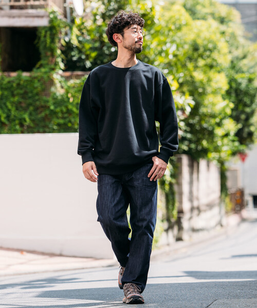 FREAK'S STORE(フリークスストア)の「HEAVY WEIGHT CREW NECK SWT 13oz/ヘビーウェイト クルーネックスウェット/13オンス/リラックスフィット(スウェット・メンズ・オリーブ/ブラック/その他9/グレー/ライトグレー・LARGE/SMALL/MEDIUM)」の16枚目の写真