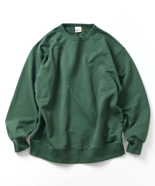 FREAK'S STORE(フリークスストア)の「HEAVY WEIGHT CREW NECK SWT 13oz/ヘビーウェイト クルーネックスウェット/13オンス/リラックスフィット(スウェット・メンズ・オリーブ/ブラック/その他9/グレー/ライトグレー・LARGE/SMALL/MEDIUM)」の21枚目の写真
