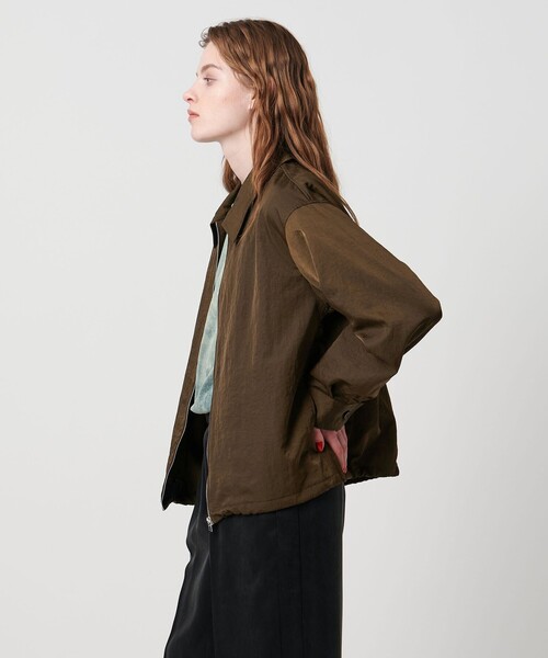 ASTRAET(アストラット)の「<ASTRAET>ナイロン スソドローコード ジップブルゾン(シャツ/ブラウス・レディース・ブラック/ダークブラウン・FREE)」の20枚目の写真