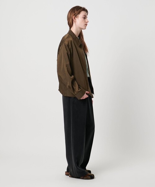 ASTRAET(アストラット)の「<ASTRAET>ナイロン スソドローコード ジップブルゾン(シャツ/ブラウス・レディース・ブラック/ダークブラウン・FREE)」の22枚目の写真