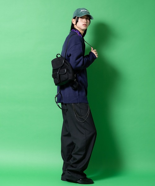 an meets zakka(アンミツザッカ)の「an meets zakka スエード合成皮革レトロミニリュックサック(バックパック/リュック・レディース・ブラック/グレー/モカ・ONESIZE)」の11枚目の写真