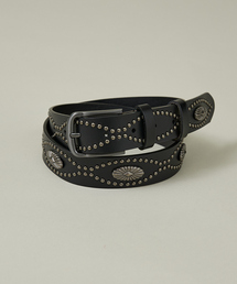 ABAHOUSE（アバハウス）の「【ウエスタン コンチョ スタッズ ベルト】Concho Studded Belt /ヴィンテージライク/ユニセックス（ベルト・メンズ）」