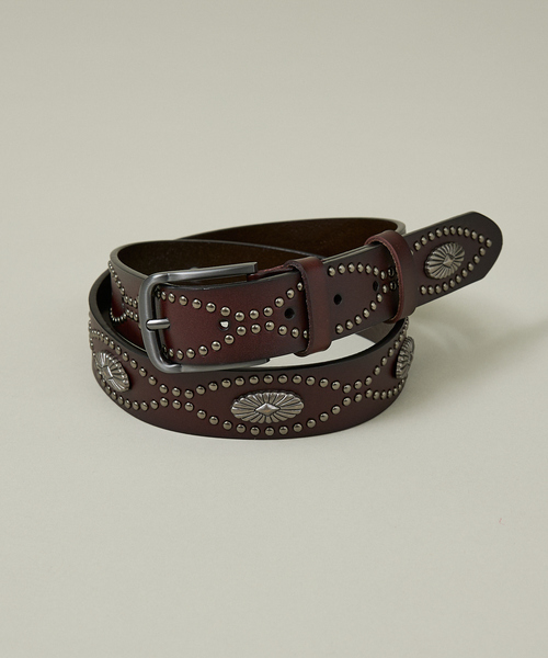 ABAHOUSE（アバハウス）の「【ウエスタン コンチョ スタッズ ベルト】Concho Studded Belt /ヴィンテージライク/ユニセックス（ベルト・メンズ・キャメル/ダークブラウン/ブラック・フリー）」の12枚目の写真