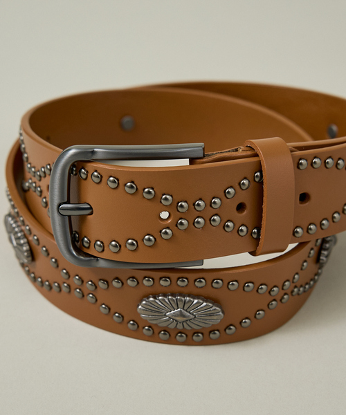 ABAHOUSE（アバハウス）の「【ウエスタン コンチョ スタッズ ベルト】Concho Studded Belt /ヴィンテージライク/ユニセックス（ベルト・メンズ・キャメル/ダークブラウン/ブラック・フリー）」の15枚目の写真