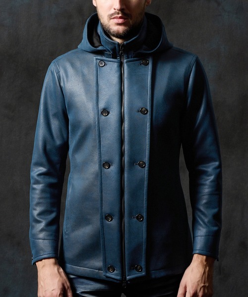 コレクション 12hpascal HIDEAWAYS BLACK】マイクロ起毛ポンチ スタンドコート｜その他コート