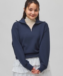 ティゴラ TIGORA スウェットハーフジッププルオーバー
