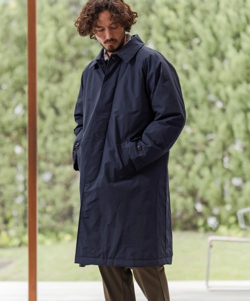 CAMBIO（カンビオ）の「mj11211-ロクヨンクロス中綿ステンカラーコート(CAM-7354)（ステンカラーコート・メンズ・ネイビー系/ブラック・M/L）」の5枚目の写真