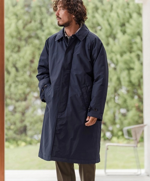 CAMBIO（カンビオ）の「mj11211-ロクヨンクロス中綿ステンカラーコート(CAM-7354)（ステンカラーコート・メンズ・ネイビー系/ブラック・M/L）」の4枚目の写真