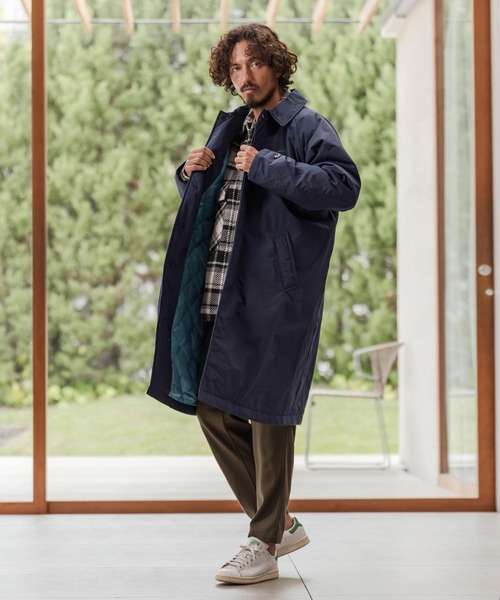 mj11211-ロクヨンクロス中綿ステンカラーコート(CAM-7354)（ステン