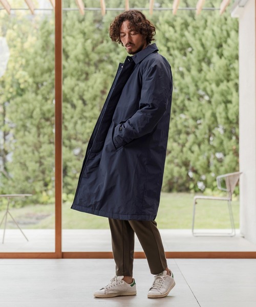 CAMBIO（カンビオ）の「mj11211-ロクヨンクロス中綿ステンカラーコート(CAM-7354)（ステンカラーコート・メンズ・ネイビー系/ブラック・M/L）」の9枚目の写真