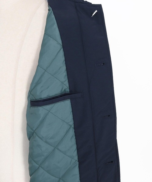 CAMBIO（カンビオ）の「mj11211-ロクヨンクロス中綿ステンカラーコート(CAM-7354)（ステンカラーコート・メンズ・ネイビー系/ブラック・M/L）」の22枚目の写真