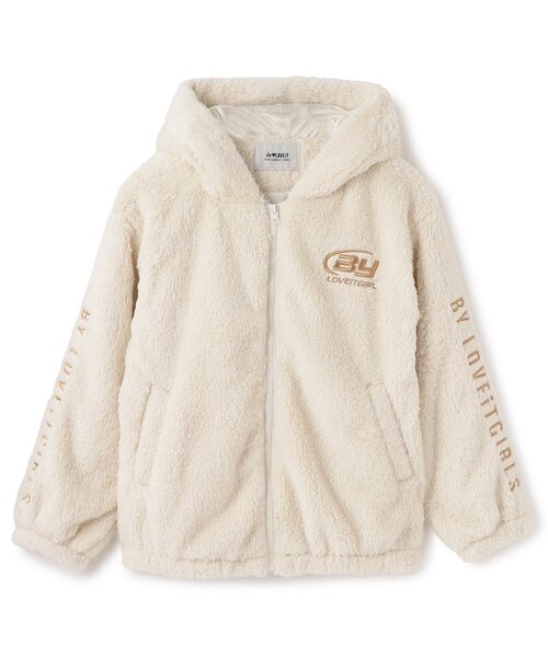 by LOVEiT(バイラビット)の「クマ耳ブルゾン(ブルゾン・キッズ・アイボリー/モカ/ピンク・130cm/160cm/120cm/150cm/140cm)」の2枚目の写真