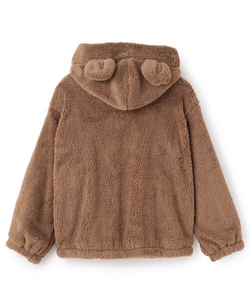 by LOVEiT(バイラビット)の「クマ耳ブルゾン(ブルゾン・キッズ・アイボリー/モカ/ピンク・130cm/160cm/120cm/150cm/140cm)」の4枚目の写真