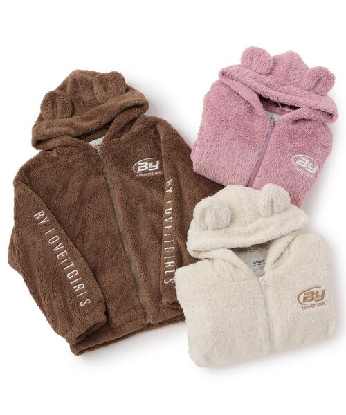 by LOVEiT(バイラビット)の「クマ耳ブルゾン(ブルゾン・キッズ・アイボリー/モカ/ピンク・130cm/160cm/120cm/150cm/140cm)」の11枚目の写真