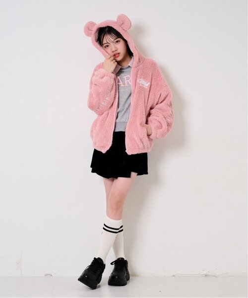 by LOVEiT(バイラビット)の「クマ耳ブルゾン(ブルゾン・キッズ・アイボリー/モカ/ピンク・130cm/160cm/120cm/150cm/140cm)」の13枚目の写真