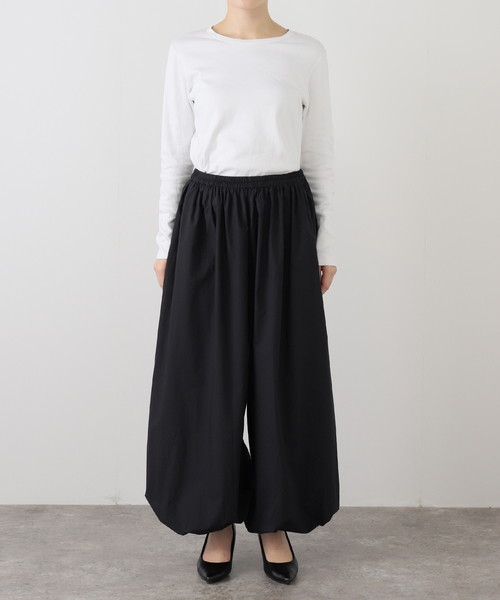 BASERANGE(ベースレンジ)の「BASERANGE SIMMON PANTS PASI-PO-WI25:パンツ(その他パンツ・レディース・ブラック・SMALL)」の2枚目の写真