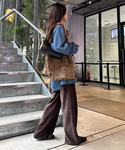 WILLOW(ウィロー)の「【willow】ストレッチコーデュロイパンツ(その他パンツ・レディース・ブラウン/オフホワイト・MEDIUM/SMALL)」の14枚目の写真