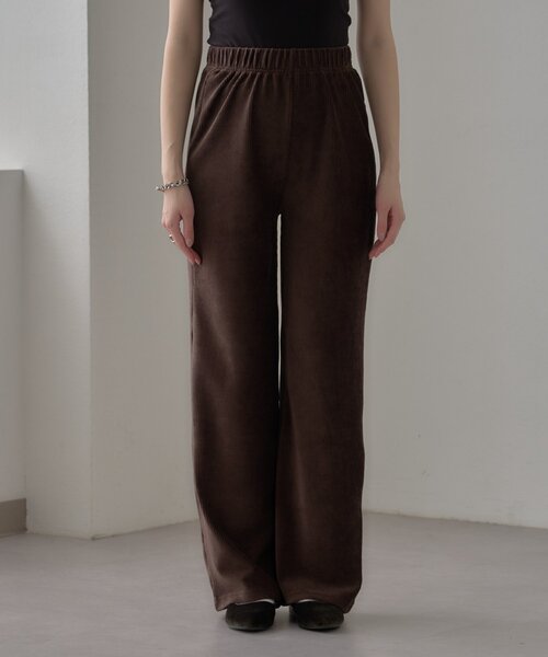 WILLOW(ウィロー)の「【willow】ストレッチコーデュロイパンツ(その他パンツ・レディース・ブラウン/オフホワイト・MEDIUM/SMALL)」の15枚目の写真