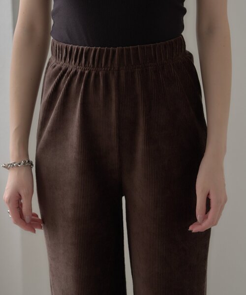 WILLOW(ウィロー)の「【willow】ストレッチコーデュロイパンツ(その他パンツ・レディース・ブラウン/オフホワイト・MEDIUM/SMALL)」の18枚目の写真