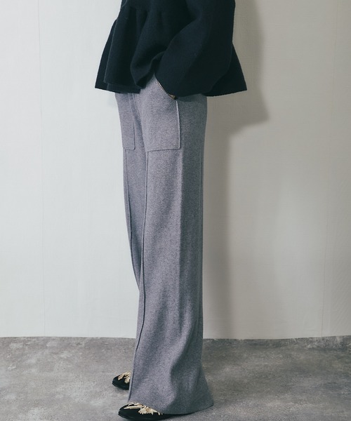 ANOTHER S（アナザーエス）の「ニットパンツ（その他パンツ・レディース・ベージュ/グレー/ブラック・FREE）」の2枚目の写真