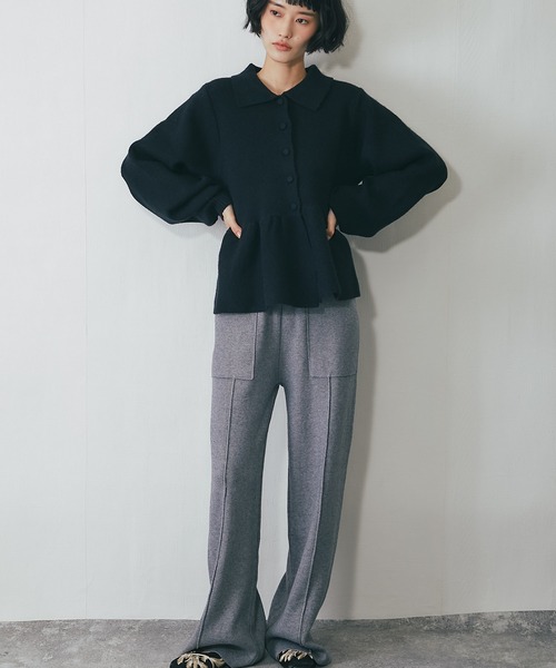 ANOTHER S（アナザーエス）の「ニットパンツ（その他パンツ・レディース・ベージュ/グレー/ブラック・FREE）」の4枚目の写真