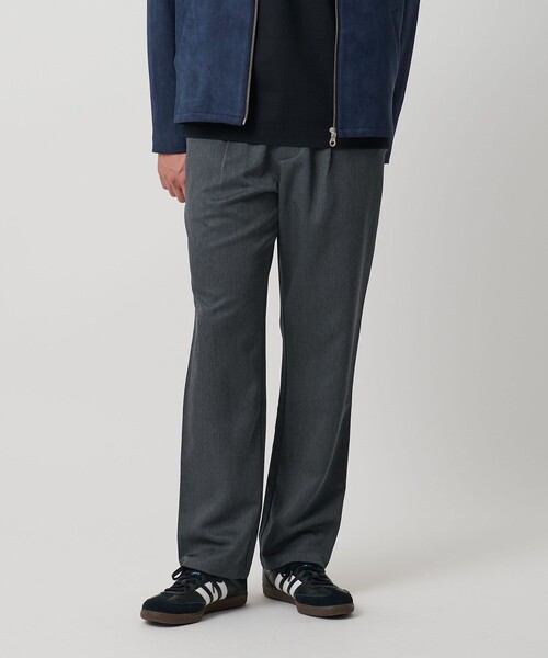 A DAY IN THE LIFE UNITED ARROWS(アデイインザライフユナイテッドアローズ)の「フレキシブルファイバー ツイル 1プリーツ イージーパンツ<A DAY IN THE LIFE>(スラックス・メンズ・モカ/ダークグレー/ブラック・L/M/S)」の2枚目の写真