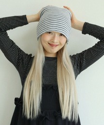 UGLY SHADOW（アグリーシャドウ）の「【Uglyshadow】STRIPED LONG BEANIE / 【アグリーシャドウ】ストライプロングニット帽（ニットキャップ/ビーニー）」