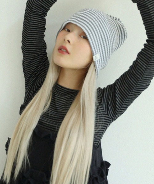 Uglyshadow】STRIPED LONG BEANIE / 【アグリーシャドウ】ストライプ