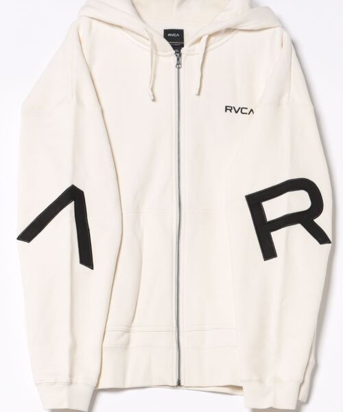 RVCA（ルーカ）の「RVCA ARCH BACK SIDE ZIP HD（パーカー・メンズ・チャコール/ライトピンク/ブラック/ホワイト系2・M/L）」の6枚目の写真