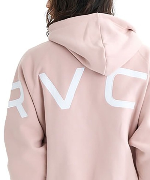RVCA（ルーカ）の「RVCA ARCH BACK SIDE ZIP HD（パーカー・メンズ・チャコール/ライトピンク/ブラック/ホワイト系2・M/L）」の4枚目の写真