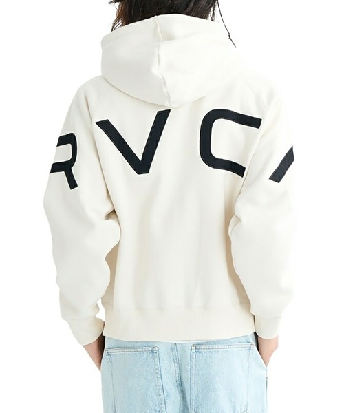 RVCA（ルーカ）の「RVCA ARCH BACK SIDE ZIP HD（パーカー・メンズ・チャコール/ライトピンク/ブラック/ホワイト系2・M/L）」の8枚目の写真
