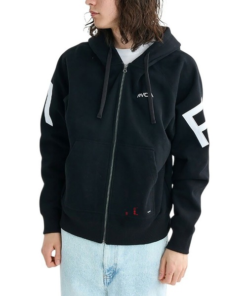 RVCA（ルーカ）の「RVCA ARCH BACK SIDE ZIP HD（パーカー・メンズ・チャコール/ライトピンク/ブラック/ホワイト系2・M/L）」の16枚目の写真