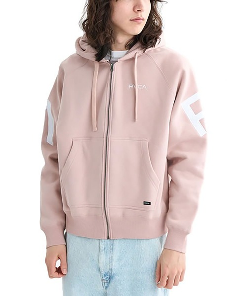 RVCA（ルーカ）の「RVCA ARCH BACK SIDE ZIP HD（パーカー・メンズ・チャコール/ライトピンク/ブラック/ホワイト系2・M/L）」の14枚目の写真