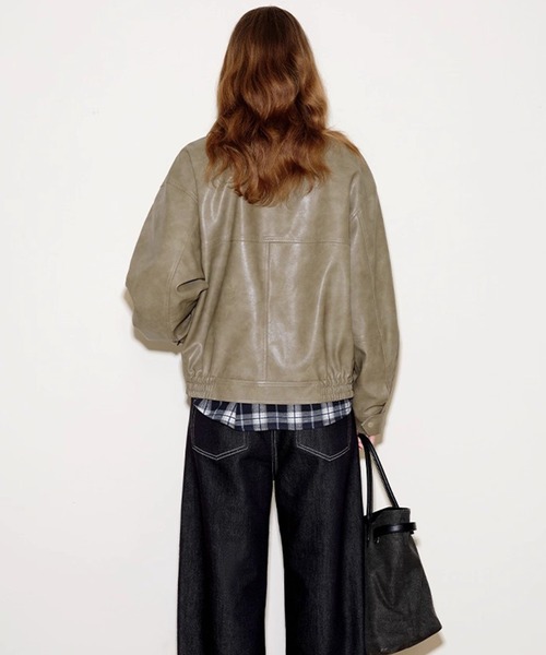 セール】合皮ハーフジャケット FQ25W277【Fano Studios】【2025AW