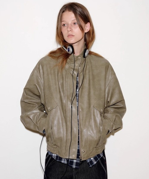 セール】合皮ハーフジャケット FQ25W277【Fano Studios】【2025AW