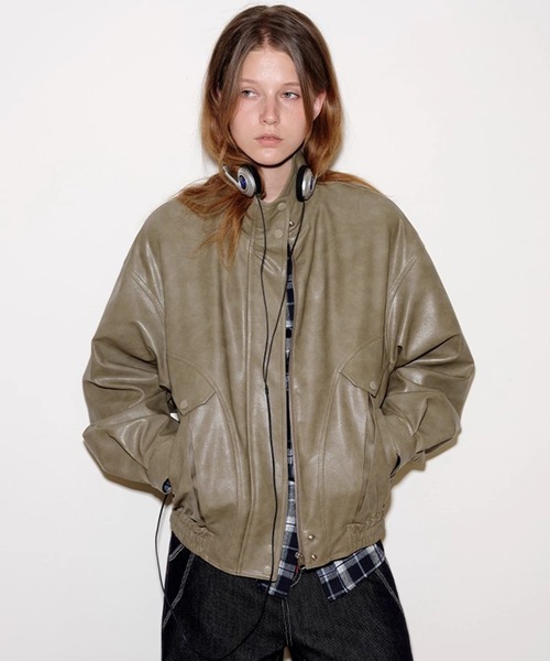 セール】合皮ハーフジャケット FQ25W277【Fano Studios】【2025AW