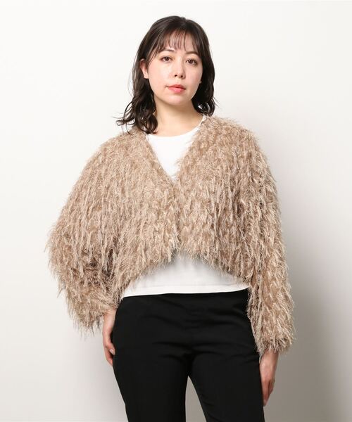 CLANE フリンジベージュカーディガン CLANE フリンジベージュカーディガン 第二弾CLANE 23SS先行予約