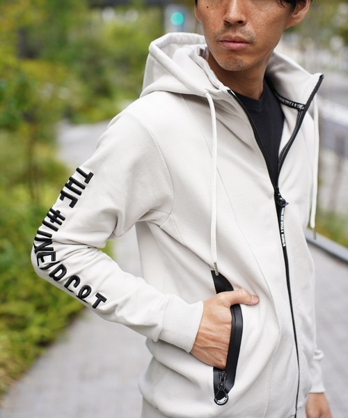 LUXE/R GOLF(ラグジュ ゴルフ)の「(RM)【LUXE/R GOLF】スウェット×フリース スタンド ZIPパーカー(パーカー・メンズ・ブラック/ライトグレー/オフホワイト・M/L/XL)」の19枚目の写真