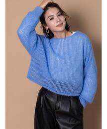 キャットヤーンメッシュニット