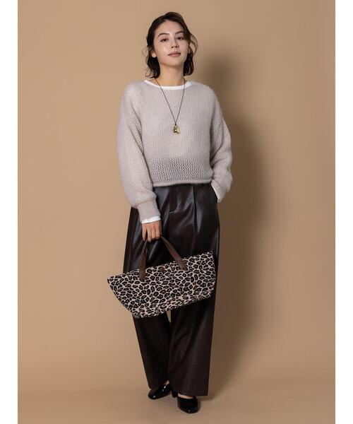 Te chichi(テチチ)の「キャットヤーンメッシュニット(ニット/セーター・レディース・オフホワイト/ブルー/グレー・F)」の20枚目の写真