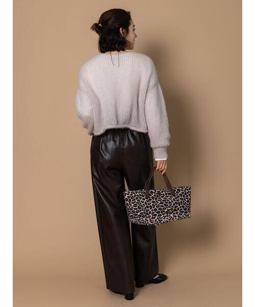 Te chichi(テチチ)の「キャットヤーンメッシュニット(ニット/セーター・レディース・オフホワイト/ブルー/グレー・F)」の22枚目の写真