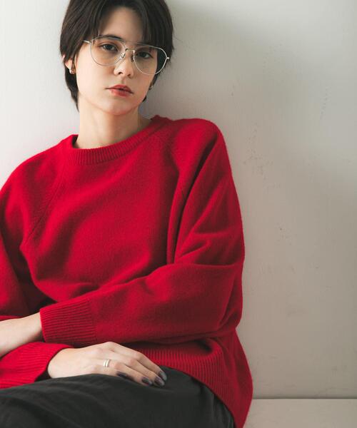セール】カシミヤ強縮クルーネックニット（ニット/セーター）｜URBAN