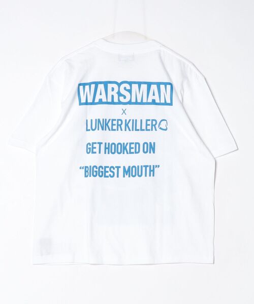 LUNKER KILLER(ランカーキラー)の「"WARSMAN with BASS" BIG-Tee(Tシャツ/カットソー・メンズ・ブラック×ブルー/ホワイト×ブルー・M/L/XL)」の19枚目の写真